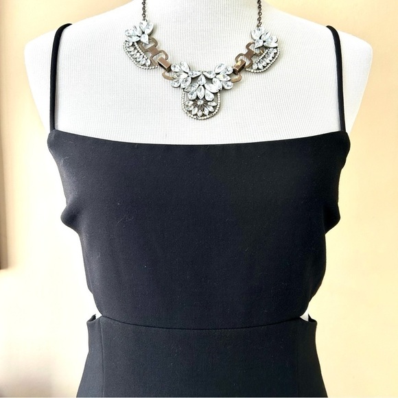 Likely Black Tamarelli Gown Revolve Mermaid Side Cutout Spaghetti Straps Size 14 - Picture 10 of 13